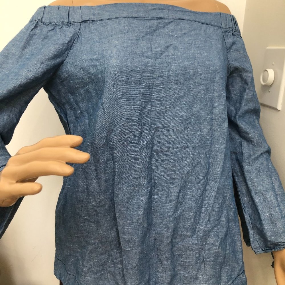 Free People Denim Babydoll Top!